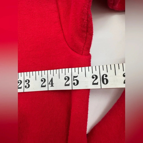 Wisconsin Hoodie Mens X-Large Red Pullover Sweatshirt - Picture 6 of 7